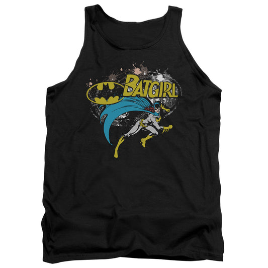 Batman Batgirl Halftone Mens Tank Top Shirt Black