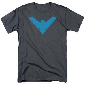 Batman Nightwing Symbol Mens T Shirt Charcoal