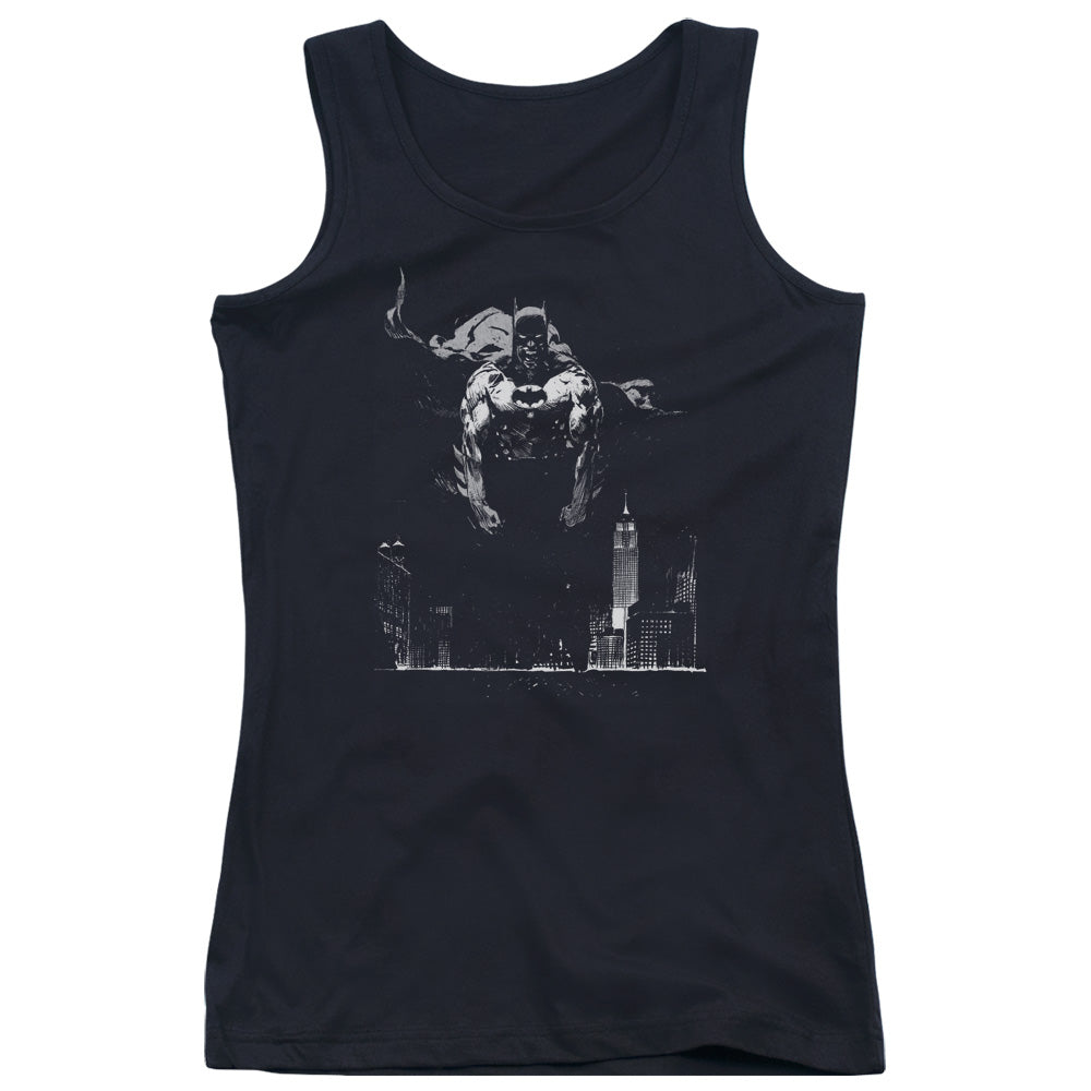 Batman Dirty City Womens Tank Top Shirt Black