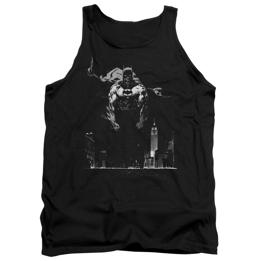 Batman Dirty City Mens Tank Top Shirt Black