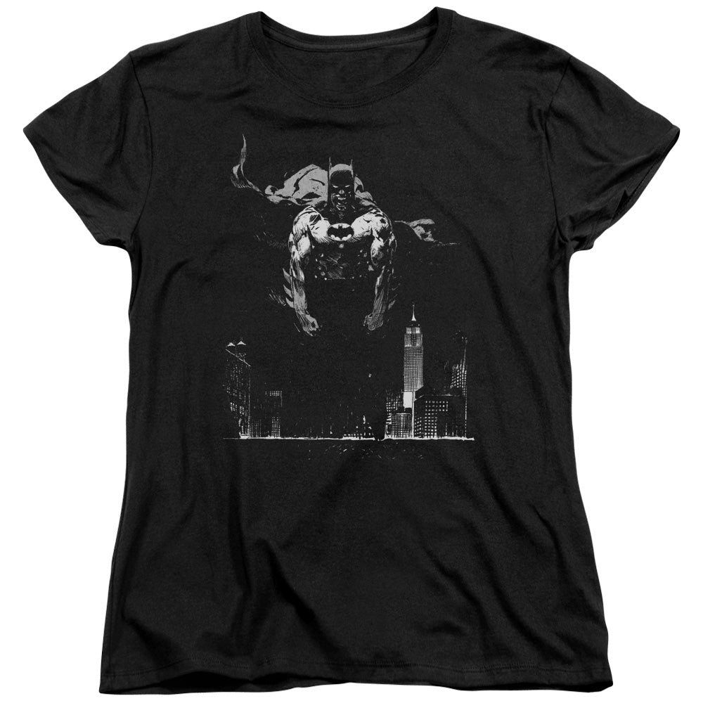 Batman Dirty City Womens T Shirt Black