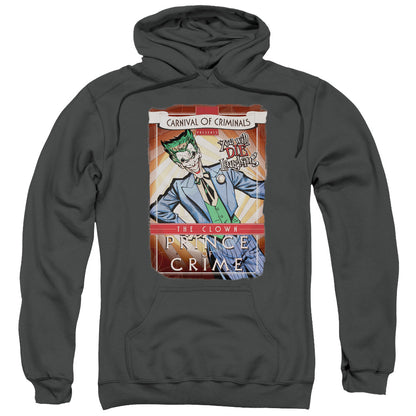 Batman Clown Prince Mens Hoodie Charcoal