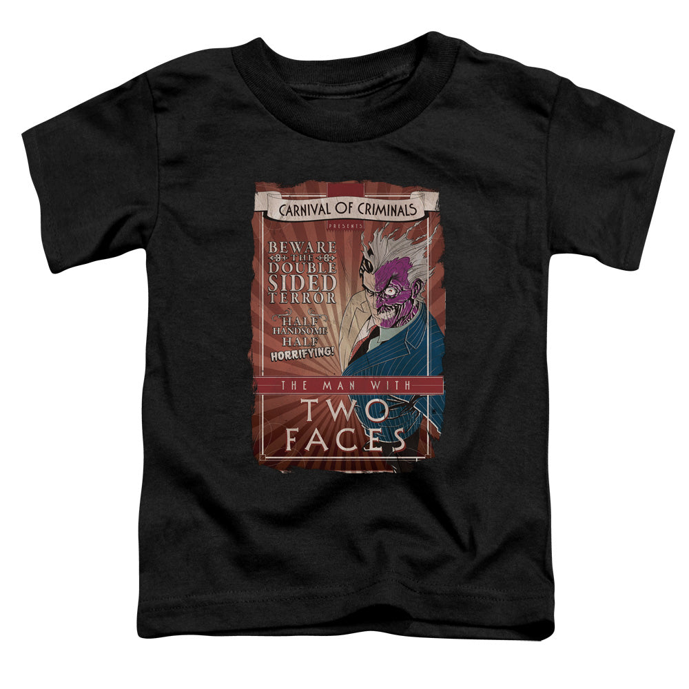 Batman Two Faces Toddler Kids Youth T Shirt Black