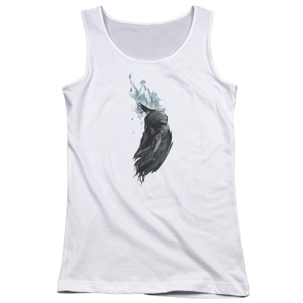 Batman Wash Womens Tank Top Shirt White