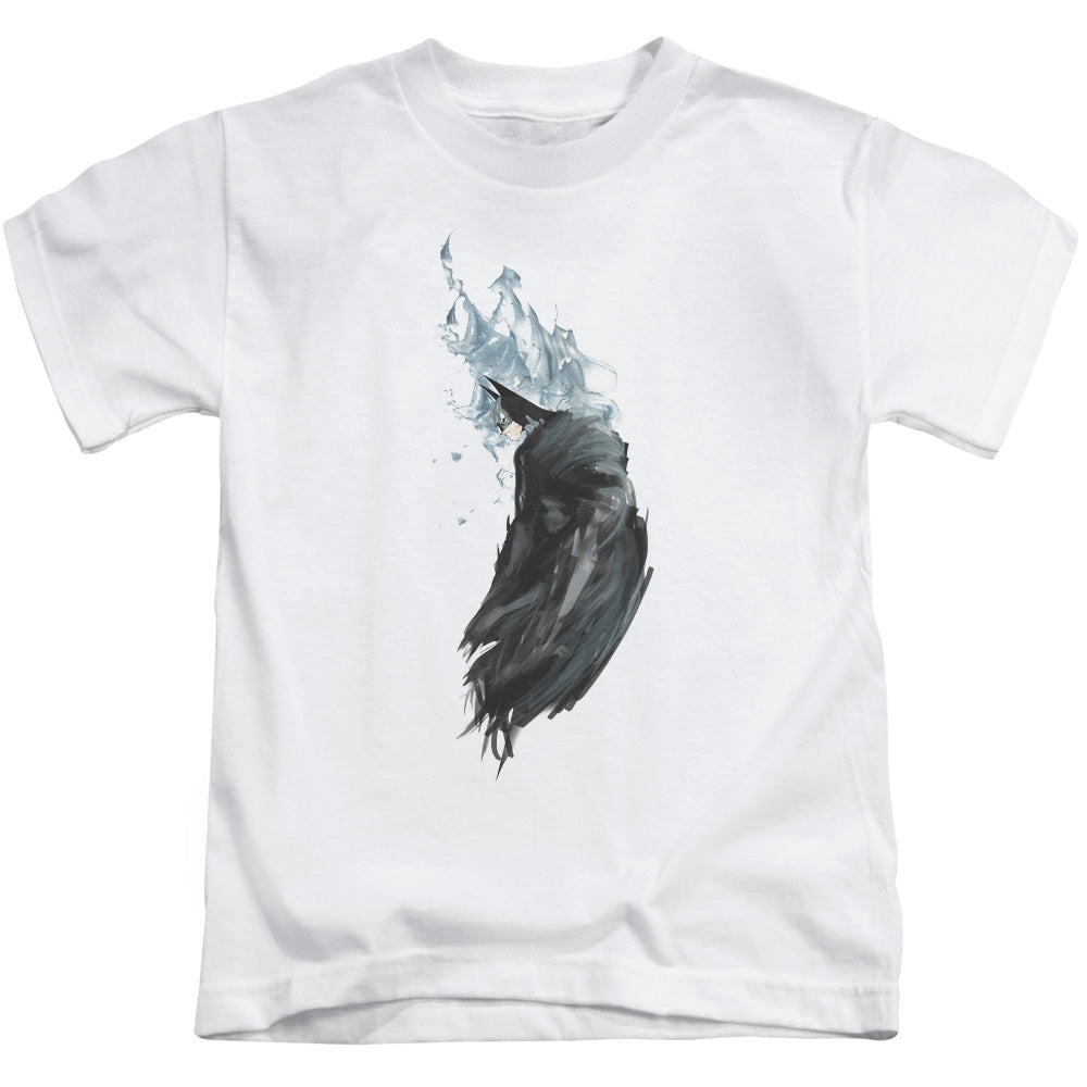 Batman Wash Juvenile Kids Youth T Shirt White