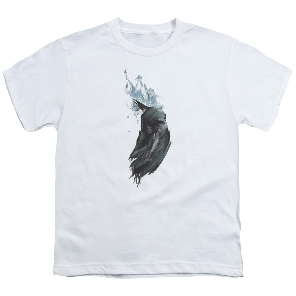 Batman Wash Kids Youth T Shirt White