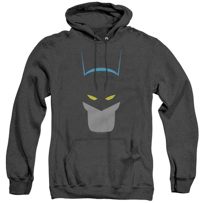 Batman Simplified Heather Mens Hoodie Black