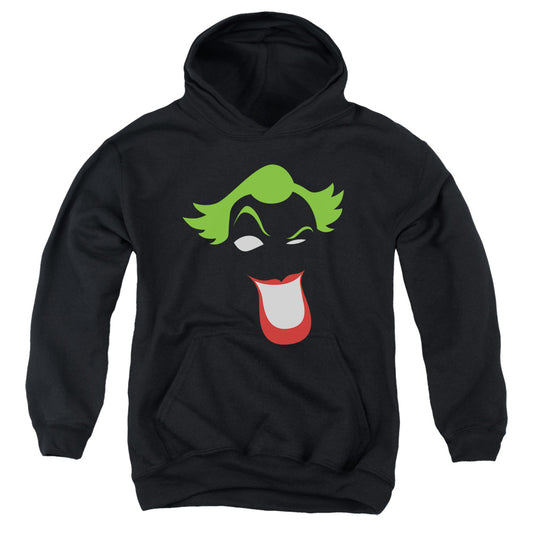 Batman Joker Simplified Kids Youth Hoodie Black