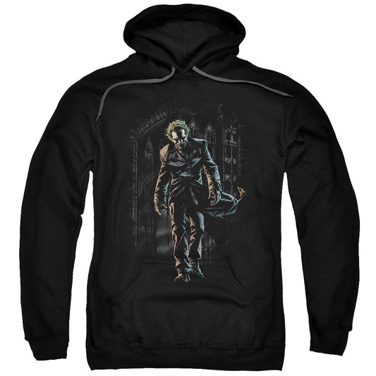 Batman Joker Leaves Arkham Mens Hoodie Black