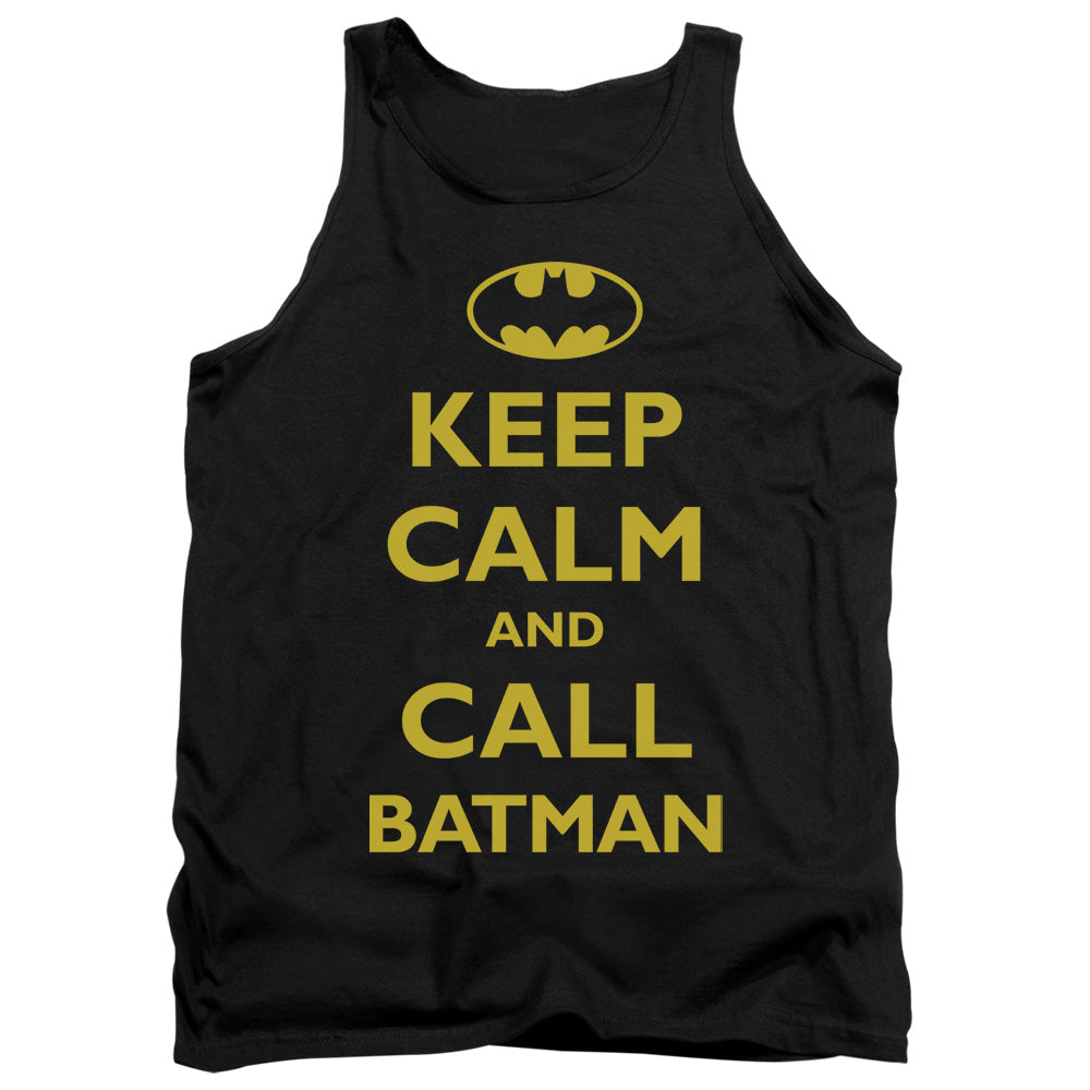 Batman Call Batman Mens Tank Top Shirt Black