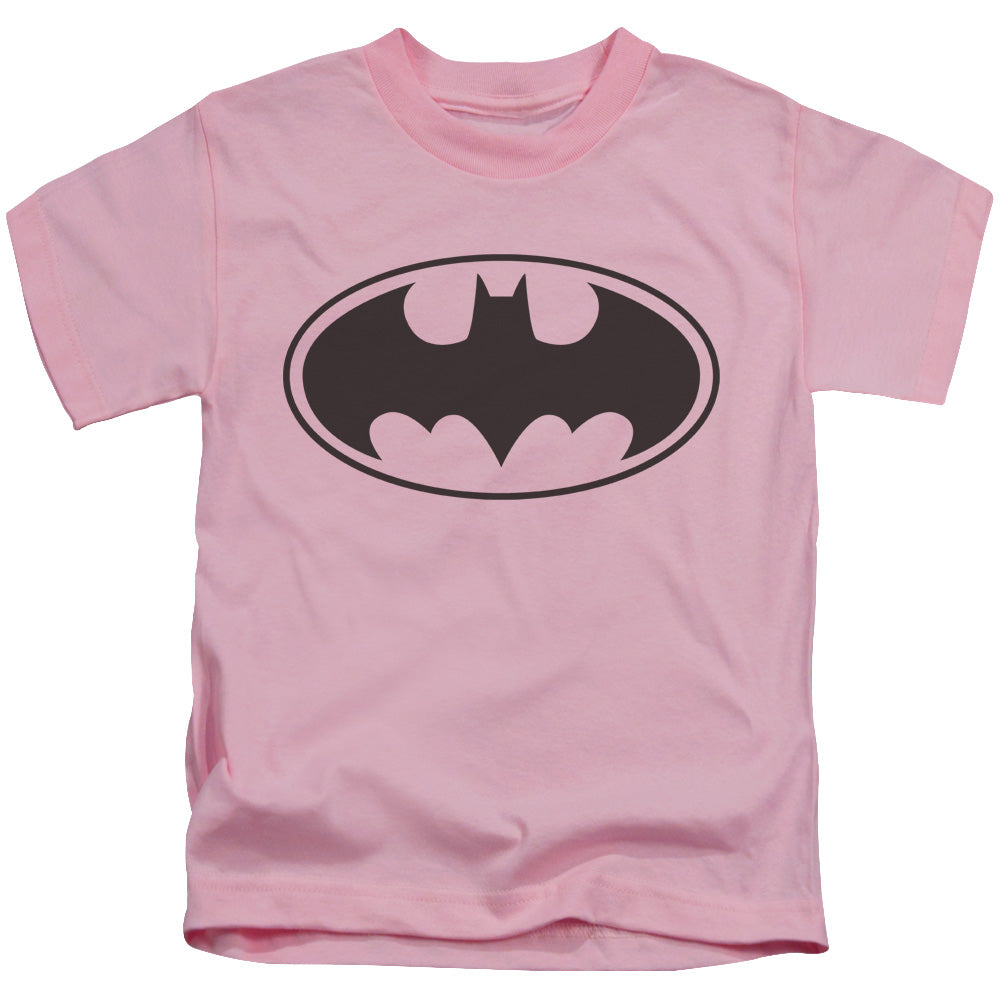 Batman Black Bat Juvenile Kids Youth T Shirt Pink