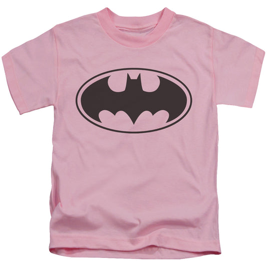 Batman Black Bat Juvenile Kids Youth T Shirt Pink