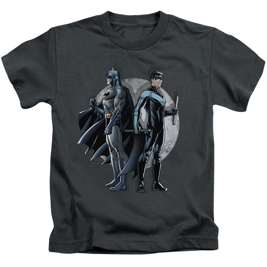 Batman Spotlight Juvenile Kids Youth T Shirt Charcoal