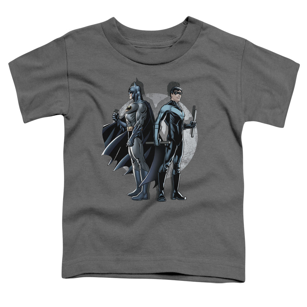 Batman Spotlight Toddler Kids Youth T Shirt Charcoal