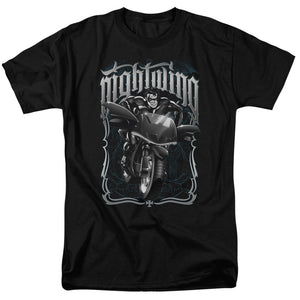 Batman Nightwing Biker Mens T Shirt Black