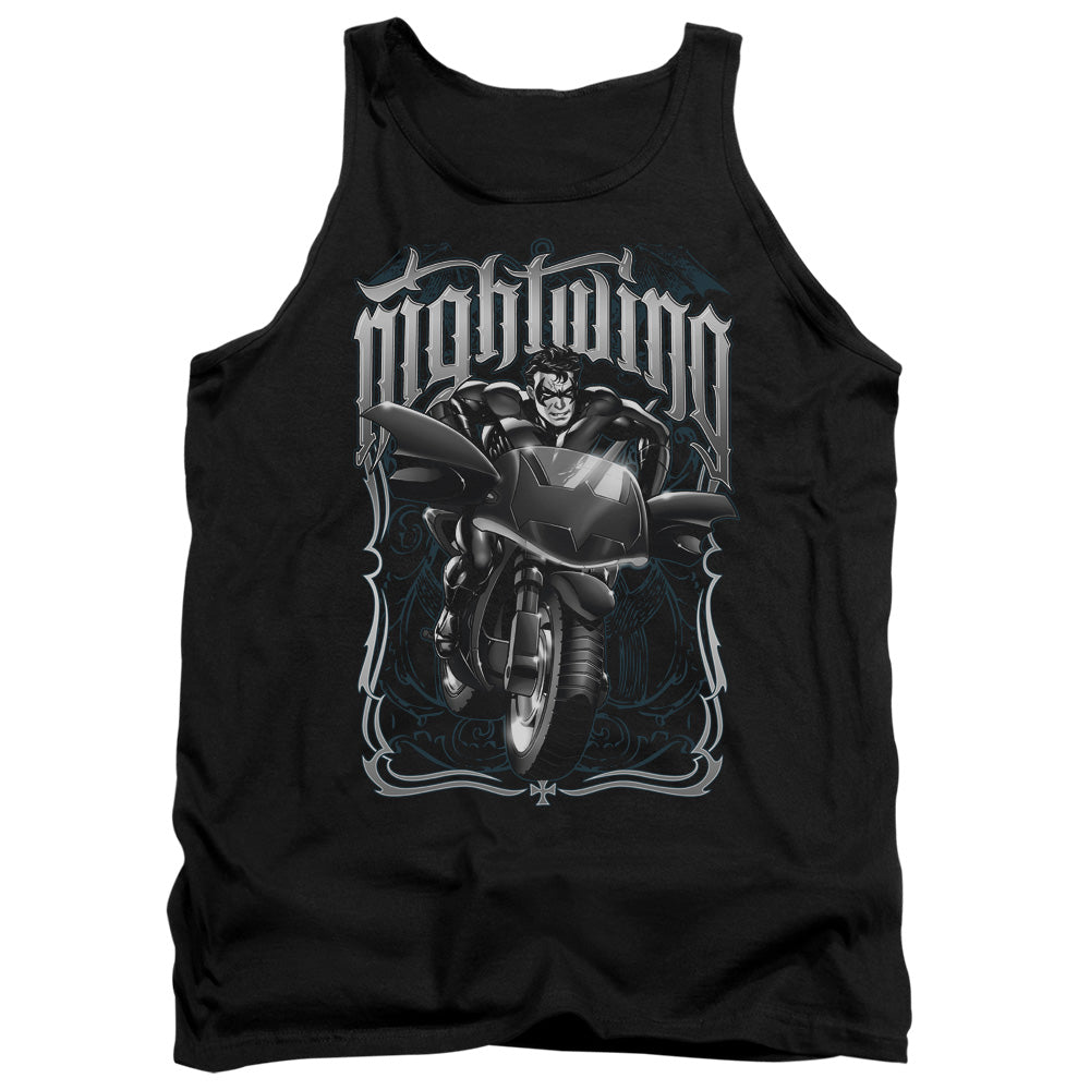 Batman Nightwing Biker Mens Tank Top Shirt Black