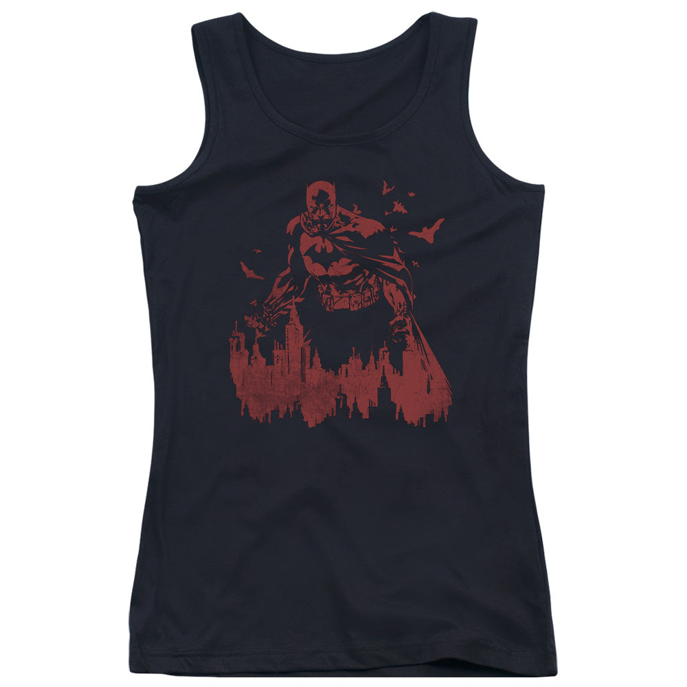 Batman Red Knight Womens Tank Top Shirt Black