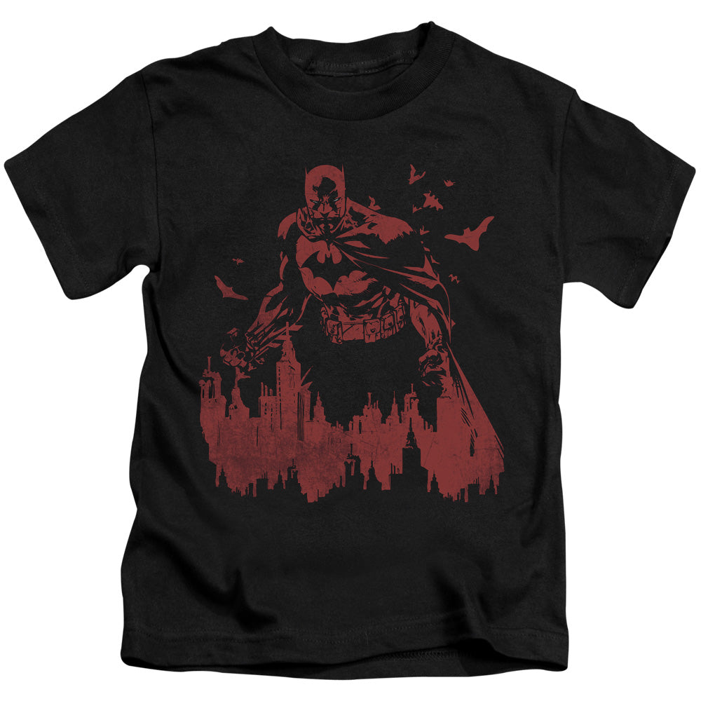 Batman Red Knight Juvenile Kids Youth T Shirt Black