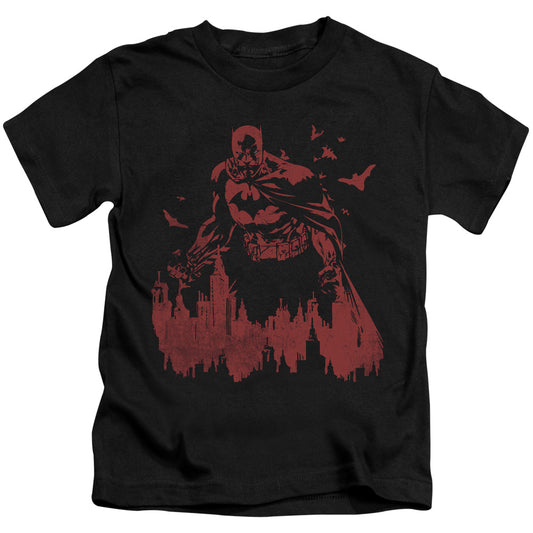 Batman Red Knight Juvenile Kids Youth T Shirt Black
