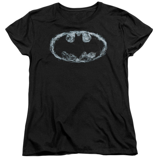Batman Oke Signal Womens T Shirt Black
