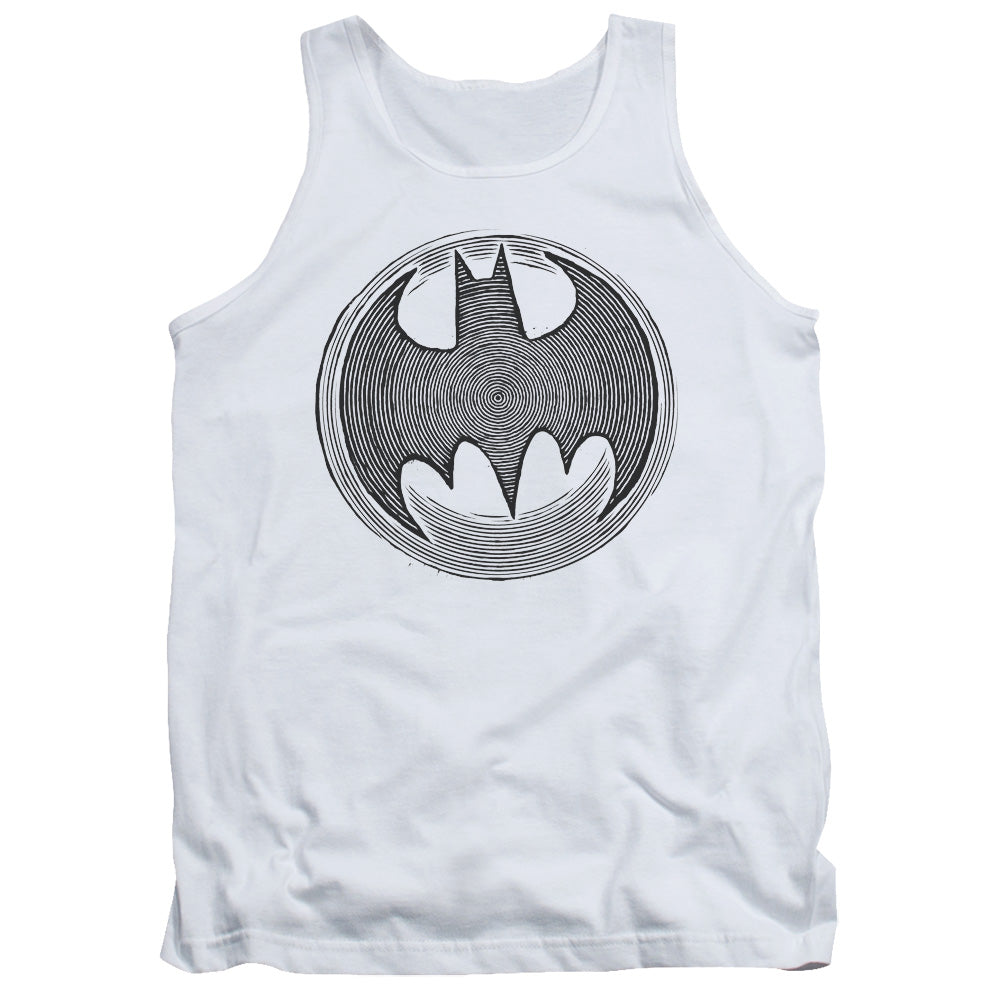 Batman Knight Knockout Mens Tank Top Shirt White