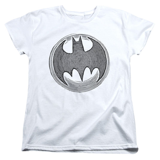 Batman Knight Knockout Womens T Shirt White