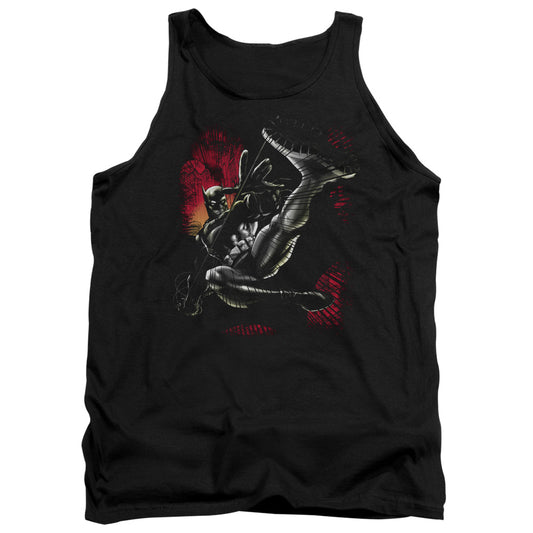 Batman Kick Swing Mens Tank Top Shirt Black