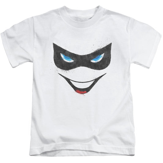 Batman Harley Face Juvenile Kids Youth T Shirt White