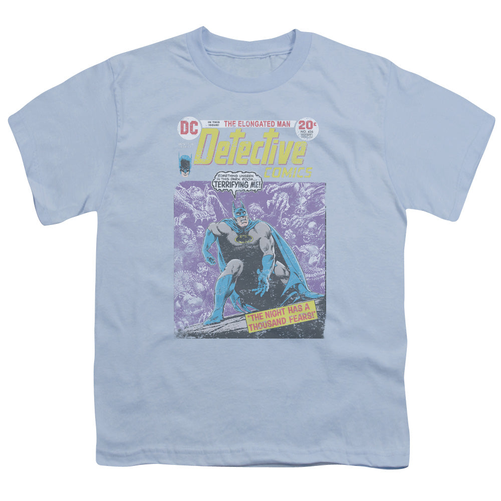 Batman A Thousand Fears Kids Youth T Shirt Light Blue