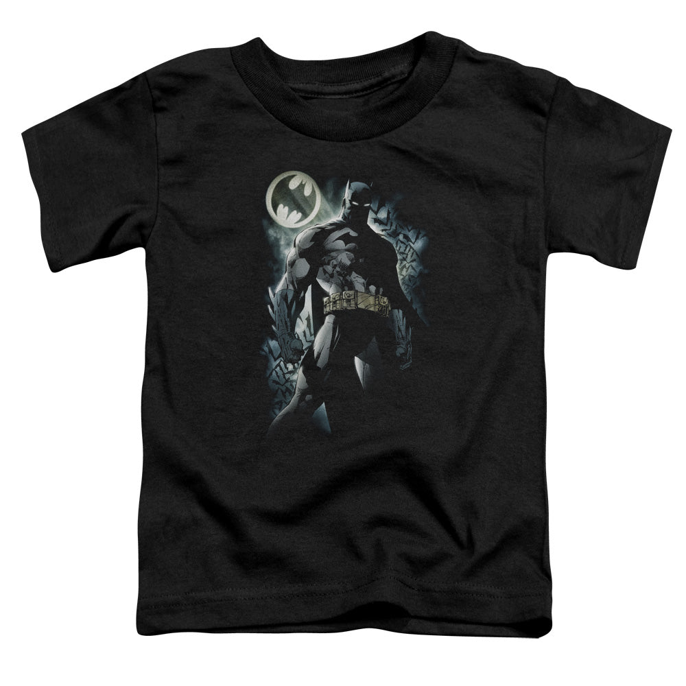 Batman The Knight Toddler Kids Youth T Shirt Black