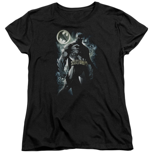 Batman The Knight Womens T Shirt Black