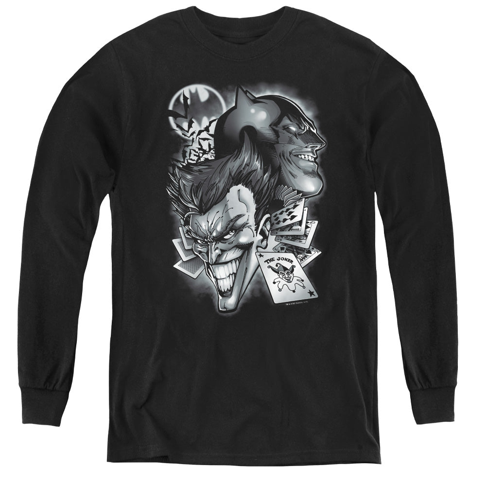 Batman Archenemies Long Sleeve Kids Youth T Shirt Black