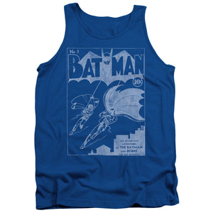 Batman Issue 1 Cover Mens Tank Top Shirt Royal Blue