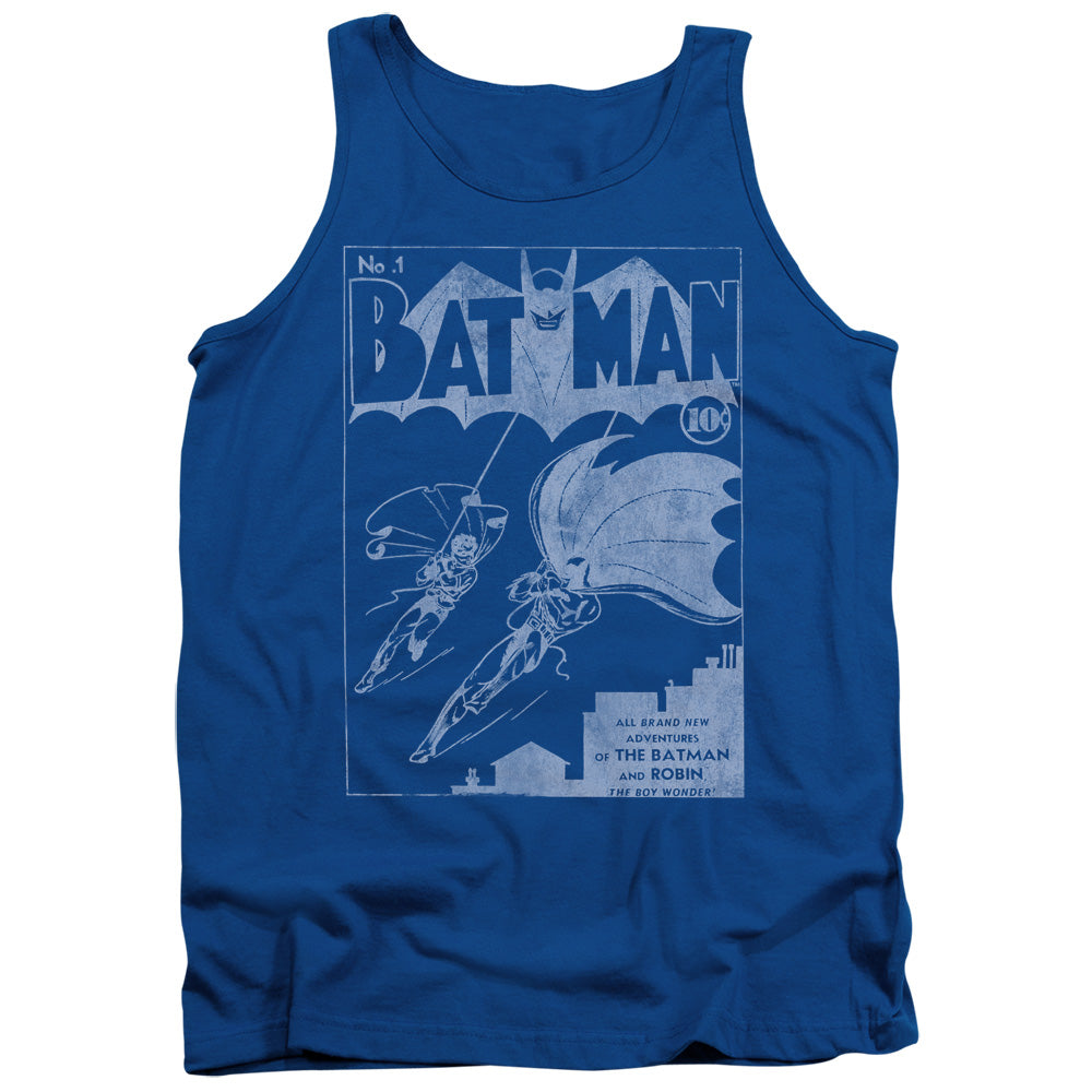 Batman Issue 1 Cover Mens Tank Top Shirt Royal Blue