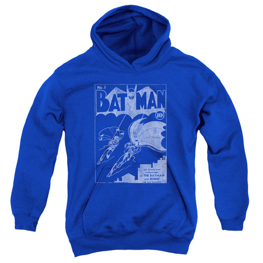 Batman Issue 1 Cover Kids Youth Hoodie Royal