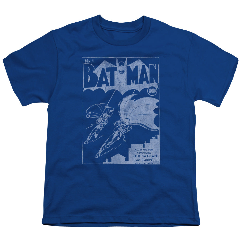 Batman Issue 1 Cover Kids Youth T Shirt Royal Blue