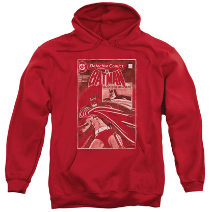 Batman Doa Cover Mens Hoodie Red