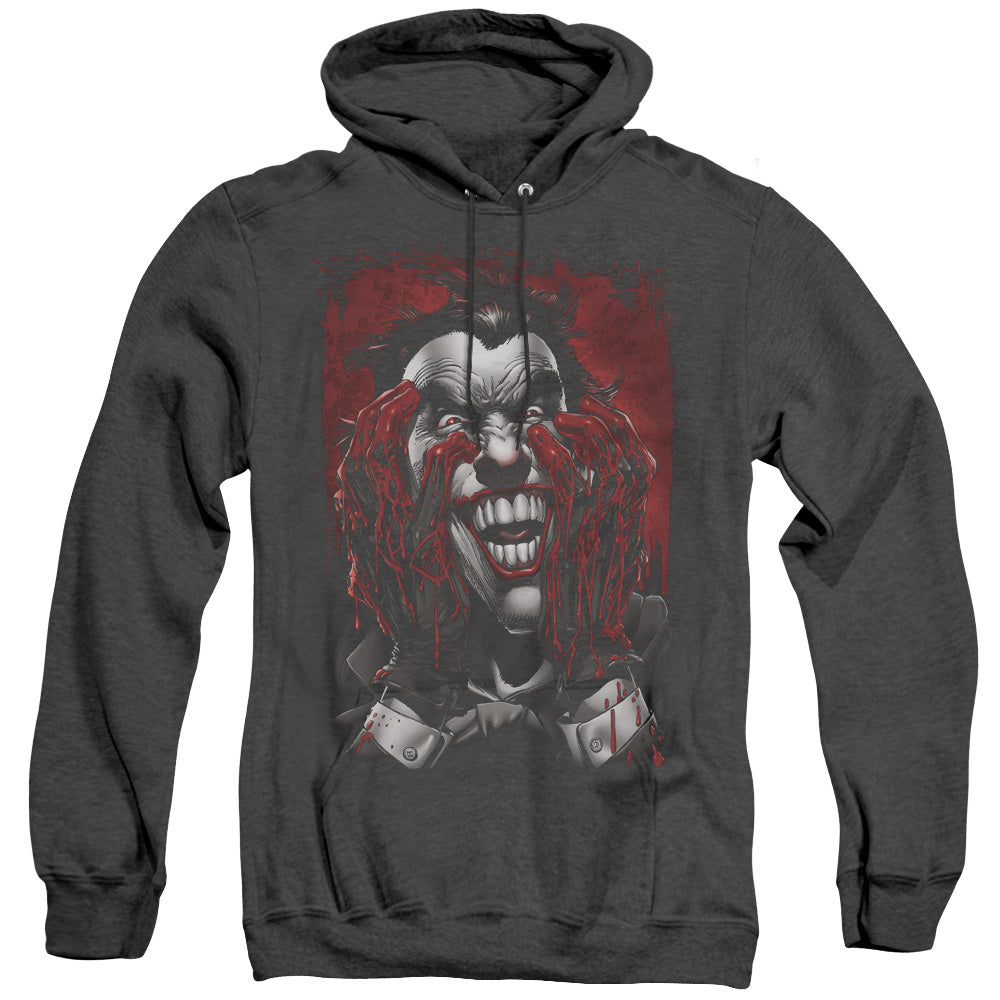 Batman Blood In Hands Heather Mens Hoodie Black