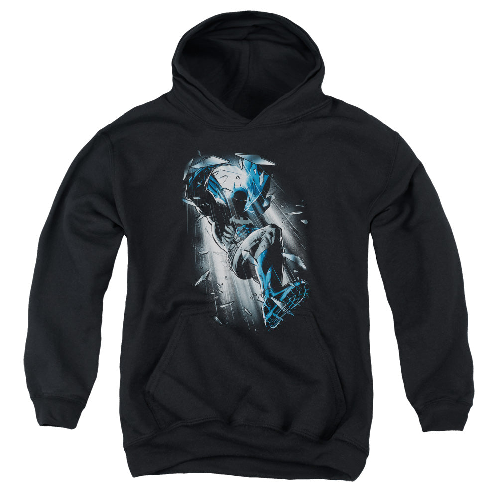 Batman Bat Crash Kids Youth Hoodie Black