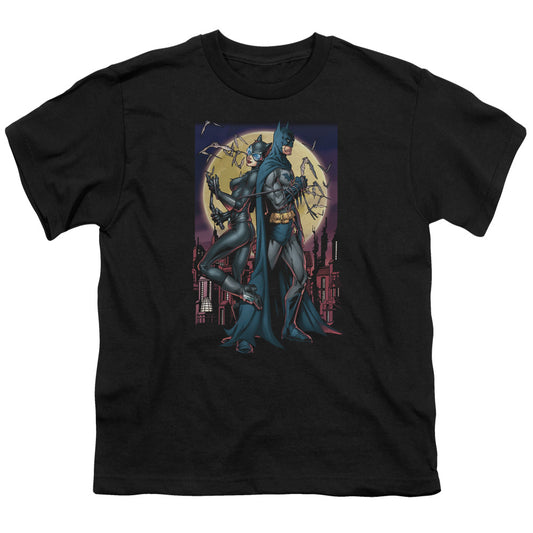 Batman Paint The Town Red Kids Youth T Shirt Black