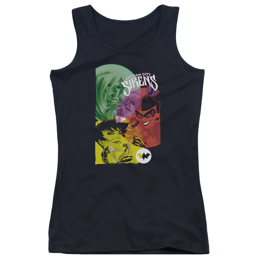 Batman Gotham Sirens Womens Tank Top Shirt Black