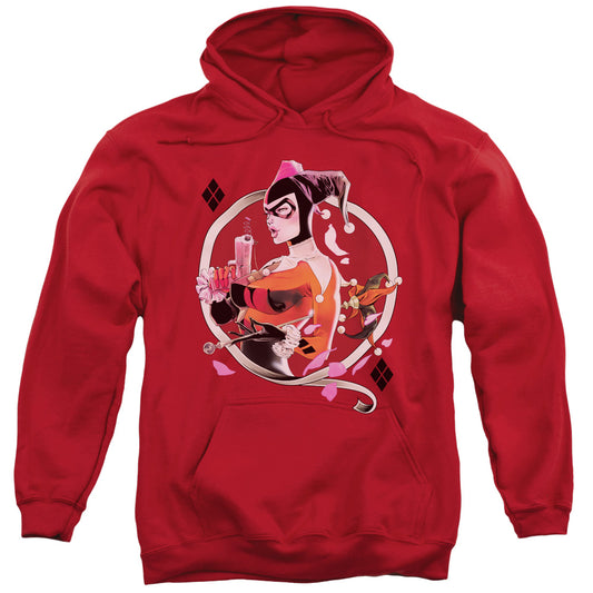 Batman Harley Q Mens Hoodie Red