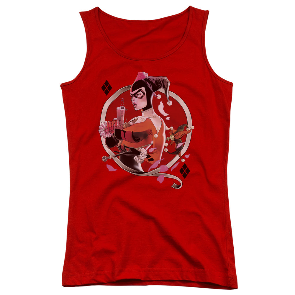 Batman Harley Q Womens Tank Top Shirt Red