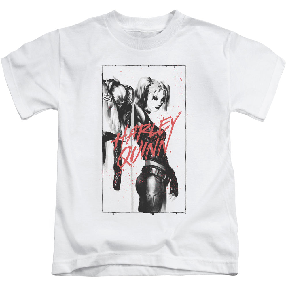 Batman Inked Quinn Juvenile Kids Youth T Shirt White