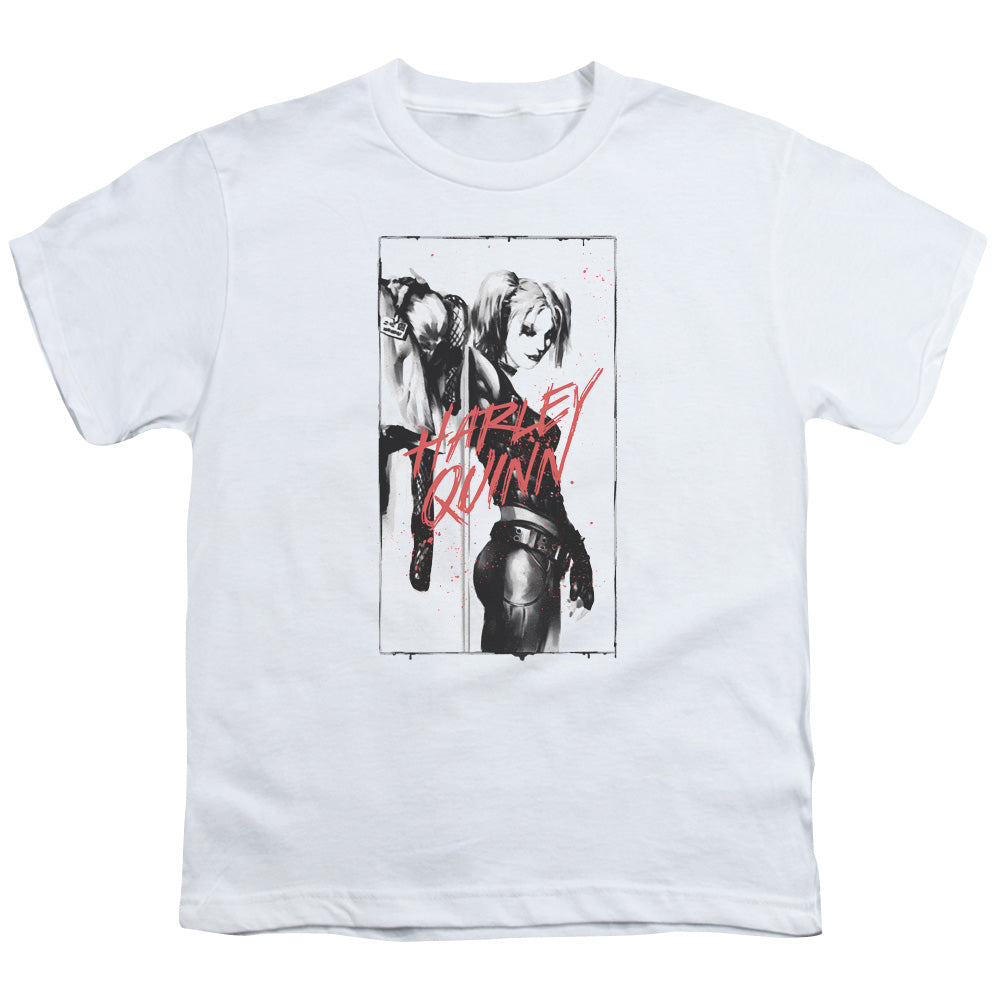 Batman Inked Quinn Kids Youth T Shirt White