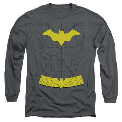 Batman New Batgirl Uniform Mens Long Sleeve Shirt Charcoal