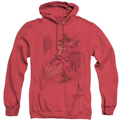 Batman Harleys Packing Heather Mens Hoodie Red