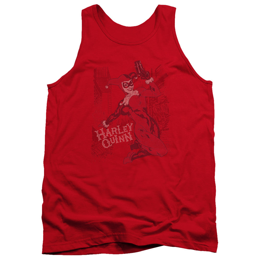 Batman Harleys Packing Mens Tank Top Shirt Red