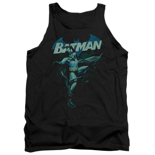 Batman Blue Bat Mens Tank Top Shirt Black