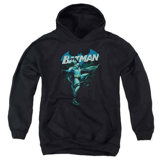 Batman Blue Bat Kids Youth Hoodie Black